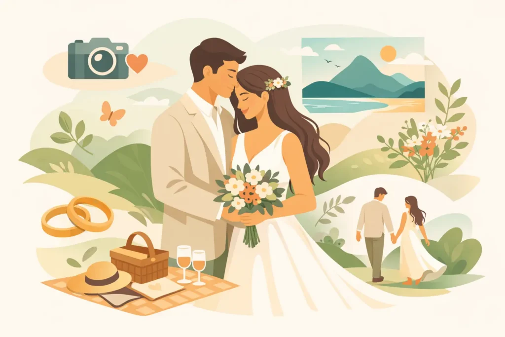 Ideas para fotos de boda naturales y bonitas
