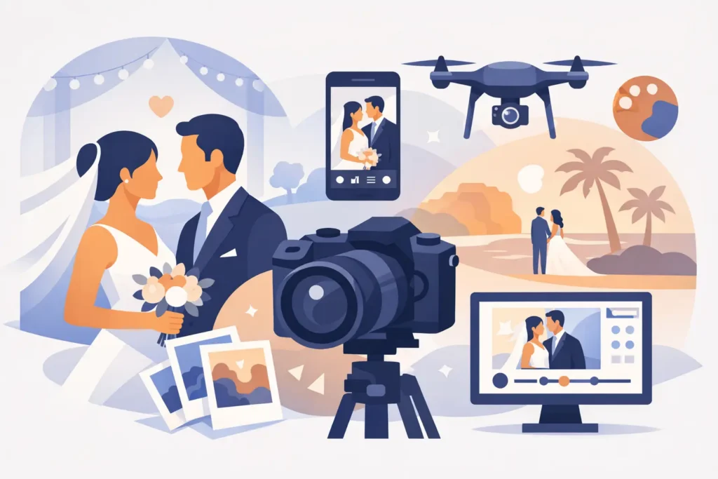 Tendencias de fotografía de bodas para 2026