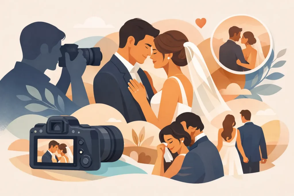 Fotografía documental de boda y emoción real
