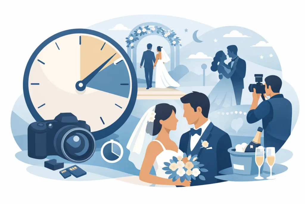 ¿Cuántas horas dura la cobertura de boda?